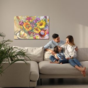 Peinture sur toile Une Composition Florale Comme Peinte – Image 7