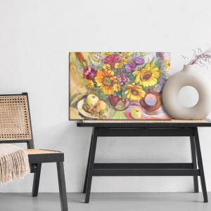 Peinture sur toile Une Composition Florale Comme Peinte – Image 6