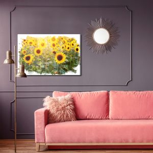 Peinture sur toile Le Champ De Tournesols D'une Manière Artistique – Image 4