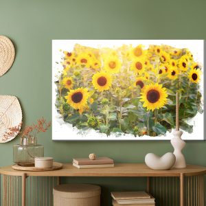 Peinture sur toile Le Champ De Tournesols D'une Manière Artistique – Image 5