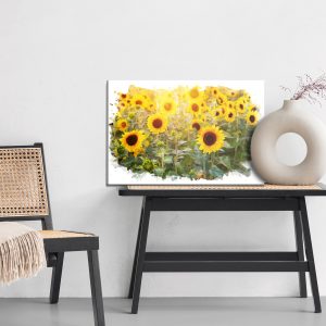 Peinture sur toile Le Champ De Tournesols D'une Manière Artistique – Image 6