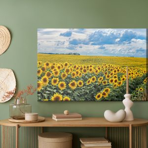 Peinture sur toile Paysage D'été Avec Des Tournesols – Image 5