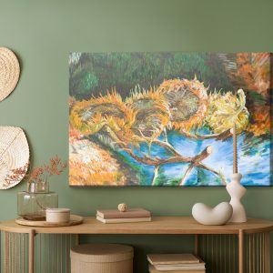 Peinture sur toile Quatre Tournesols Peints – Image 5
