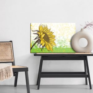 Peinture sur toile Tournesol Comme Esquissé – Image 6