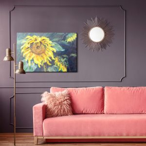 Peinture sur toile Fleurs De Tournesol Peintes – Image 4