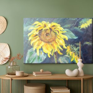 Peinture sur toile Fleurs De Tournesol Peintes – Image 5