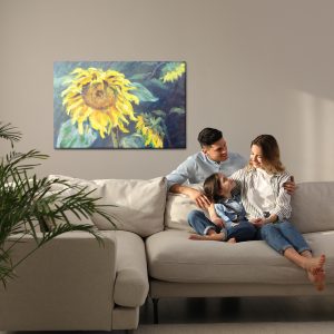 Peinture sur toile Fleurs De Tournesol Peintes – Image 7