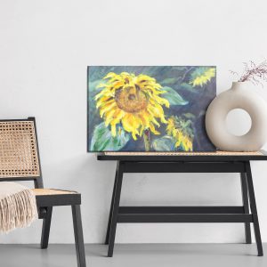 Peinture sur toile Fleurs De Tournesol Peintes – Image 6