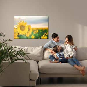 Peinture sur toile Un Champ De Beaux Tournesols Jaunes – Image 7