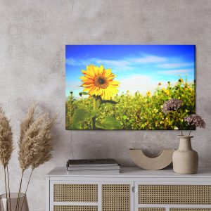 Peinture sur toile Tournesols Contre Le Ciel Bleu – Image 3