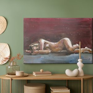 Peinture sur toile Femme Peinte Avec Des Peintures À L'huile – Image 5