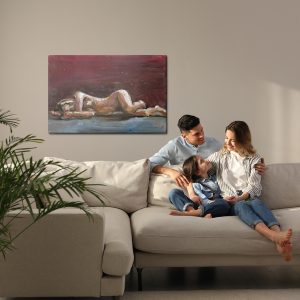 Peinture sur toile Femme Peinte Avec Des Peintures À L'huile – Image 7