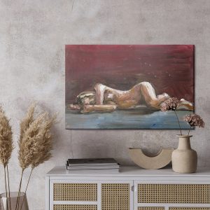 Peinture sur toile Femme Peinte Avec Des Peintures À L'huile – Image 3