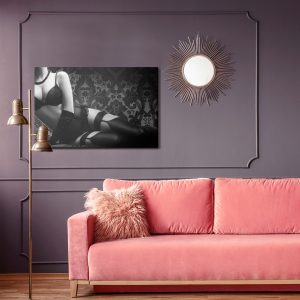 Peinture sur toile Femme En Lingerie Vintage Sensuelle – Image 4