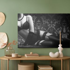 Peinture sur toile Femme En Lingerie Vintage Sensuelle – Image 5