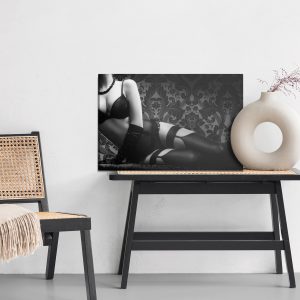 Peinture sur toile Femme En Lingerie Vintage Sensuelle – Image 6
