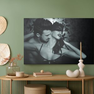 Peinture sur toile Couple Dans Une Pose Intime – Image 5