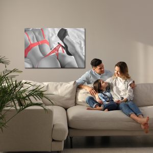 Peinture sur toile Femme Voluptueuse En Lingerie – Image 7