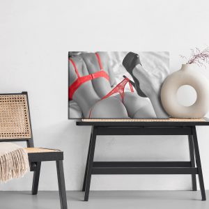 Peinture sur toile Femme Voluptueuse En Lingerie – Image 6
