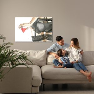 Peinture sur toile Femme En Sous-Vêtements Peinte À L'aquarelle – Image 7