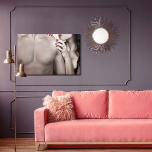 Peinture sur toile Couple Dans Une Pose Sensuelle – Image 4