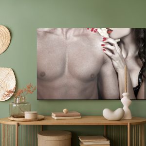 Peinture sur toile Couple Dans Une Pose Sensuelle – Image 5