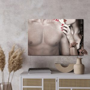 Peinture sur toile Couple Dans Une Pose Sensuelle – Image 3