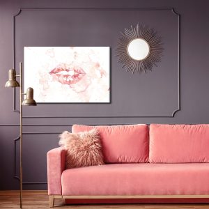 Peinture sur toile Bouche À L'aquarelle – Image 4