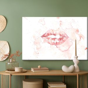 Peinture sur toile Bouche À L'aquarelle – Image 5