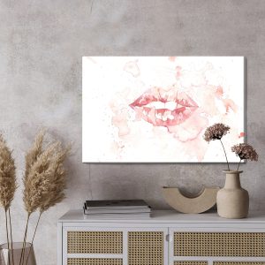 Peinture sur toile Bouche À L'aquarelle – Image 3