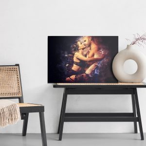 Peinture sur toile Couple Dans L'étreinte – Image 6