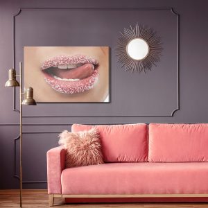 Peinture sur toile Lèvres Douces – Image 4