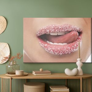 Peinture sur toile Lèvres Douces – Image 5