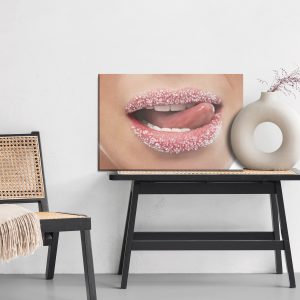 Peinture sur toile Lèvres Douces – Image 6