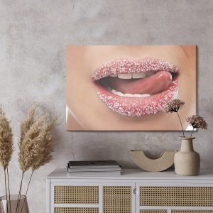 Peinture sur toile Lèvres Douces – Image 3