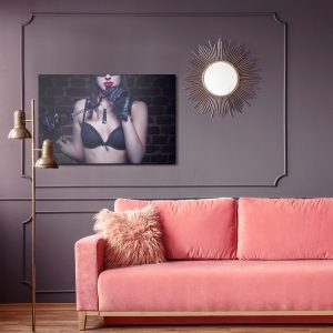Peinture sur toile Femme Dans Un Masque Avec Des Menottes – Image 4