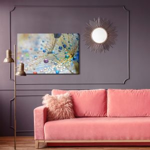 Peinture sur toile Pissenlit, Gouttes Colorées – Image 4