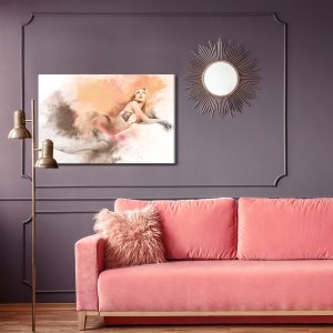 Peinture sur toile Femme En Lingerie Dans Une Pose Sensuelle – Image 4