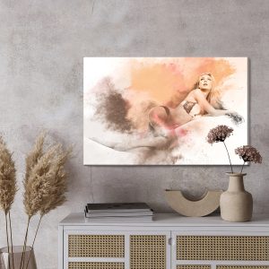 Peinture sur toile Femme En Lingerie Dans Une Pose Sensuelle – Image 3