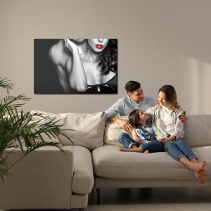 Peinture sur toile Couple S'embrassant – Image 7