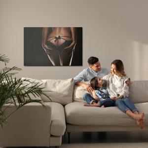 Peinture sur toile Femme En Lingerie Érotique – Image 7