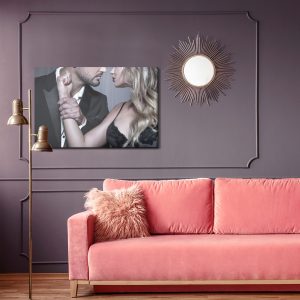 Peinture sur toile Un Couple Dans Une Situation Intime – Image 4