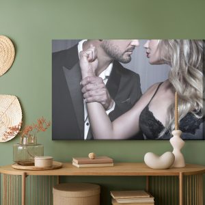 Peinture sur toile Un Couple Dans Une Situation Intime – Image 5