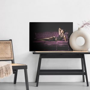Peinture sur toile Femme Dans Une Pose Sensuelle Sur Le Canapé – Image 6