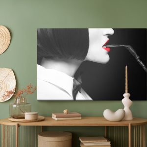 Peinture sur toile Femme Au Fusil – Image 5