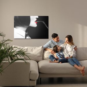 Peinture sur toile Femme Au Fusil – Image 7