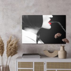 Peinture sur toile Femme Au Fusil – Image 3