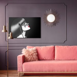 Peinture sur toile Femme Au Masque Vintage – Image 4