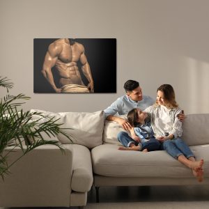Peinture sur toile Un Homme Bien Bâti – Image 7