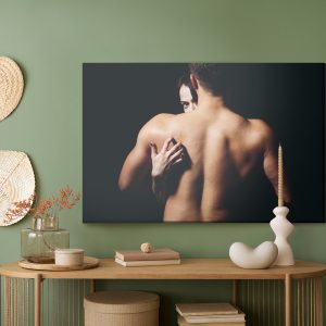 Peinture sur toile Un Couple Dans Une Étreinte Amoureuse – Image 5
